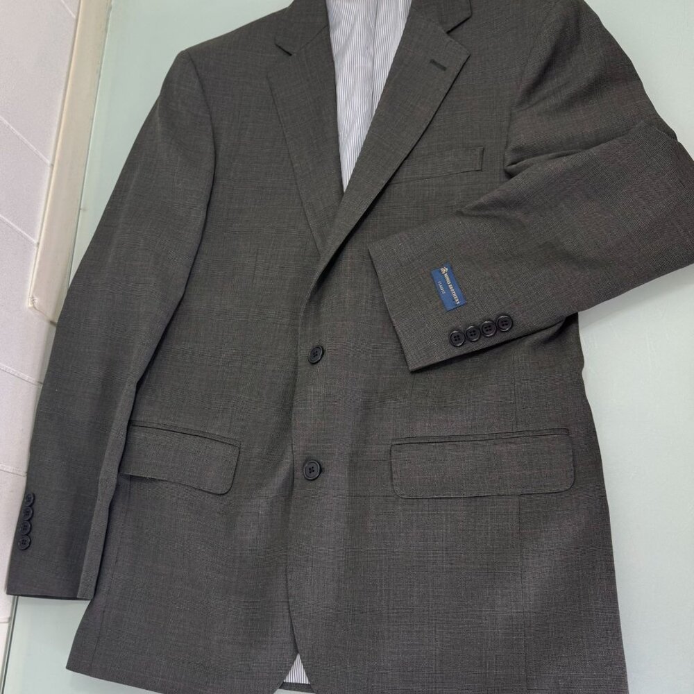 Brooks Brothers Explorer Classic Blazer Jacket 38R Brown Glen Plaid Sport Coat - Picture 1 of 14